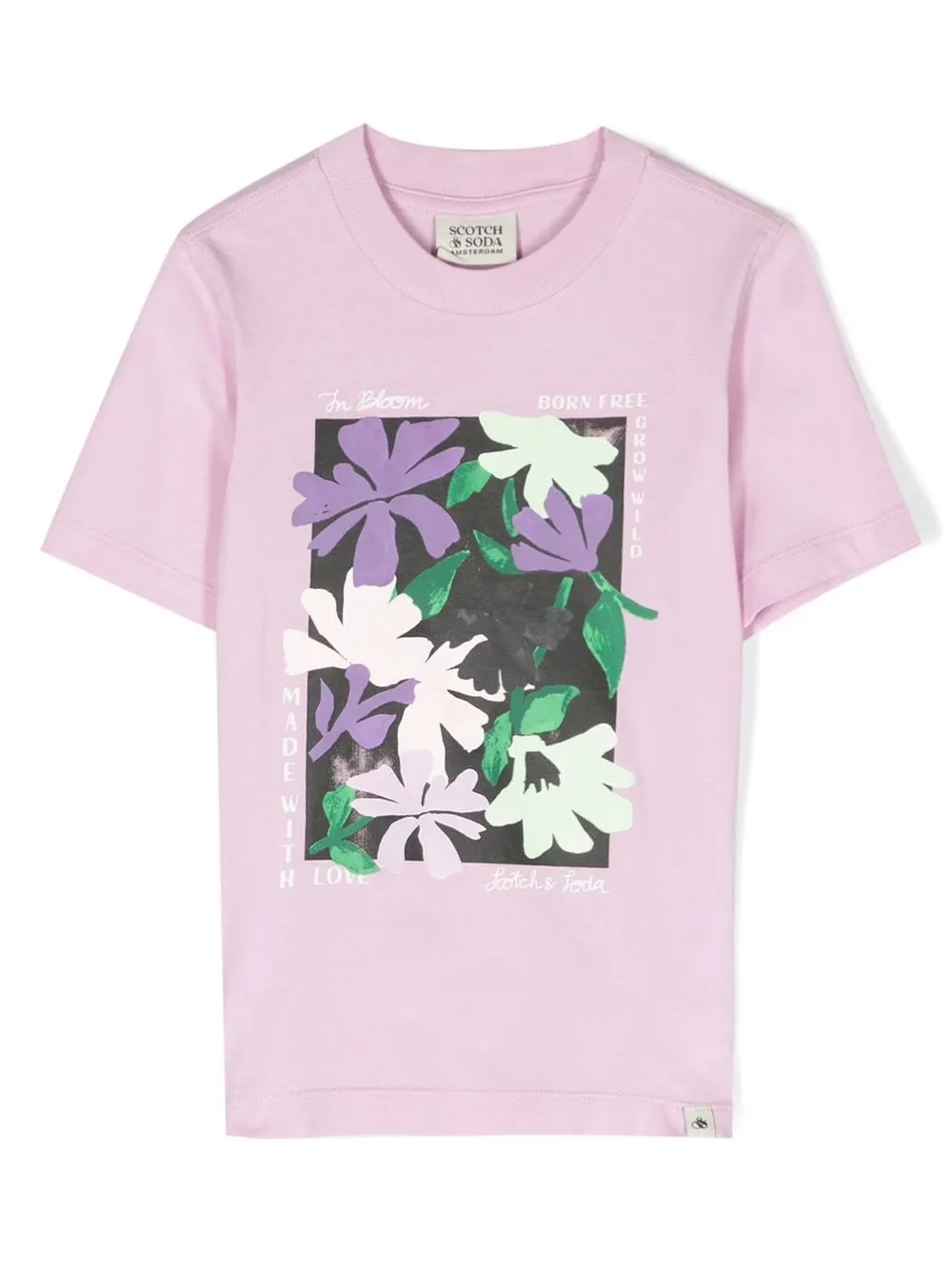 

Scotch & Soda playera con motivo floral - Rosado