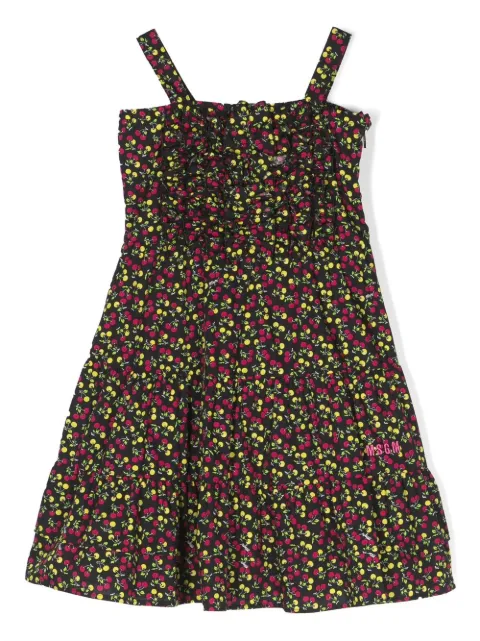 MSGM Kids vestido con estampado floral
