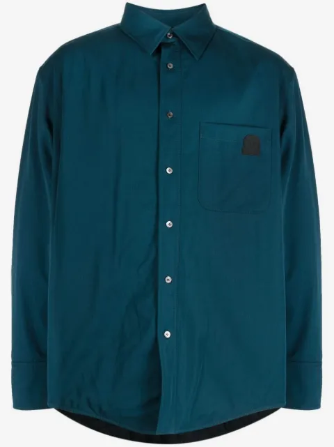 Lanvin box-pleat long-sleeved shirt