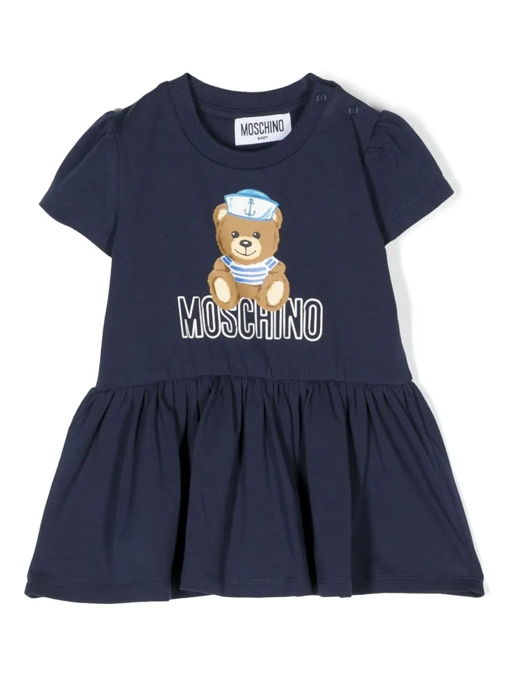 

Moschino Kids vestido con ositos estampados - Azul