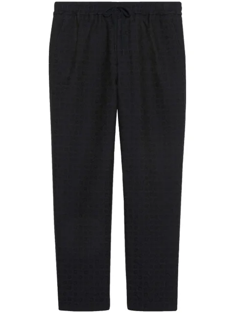 Gucci Horsebit-jacquard drawstring trousers