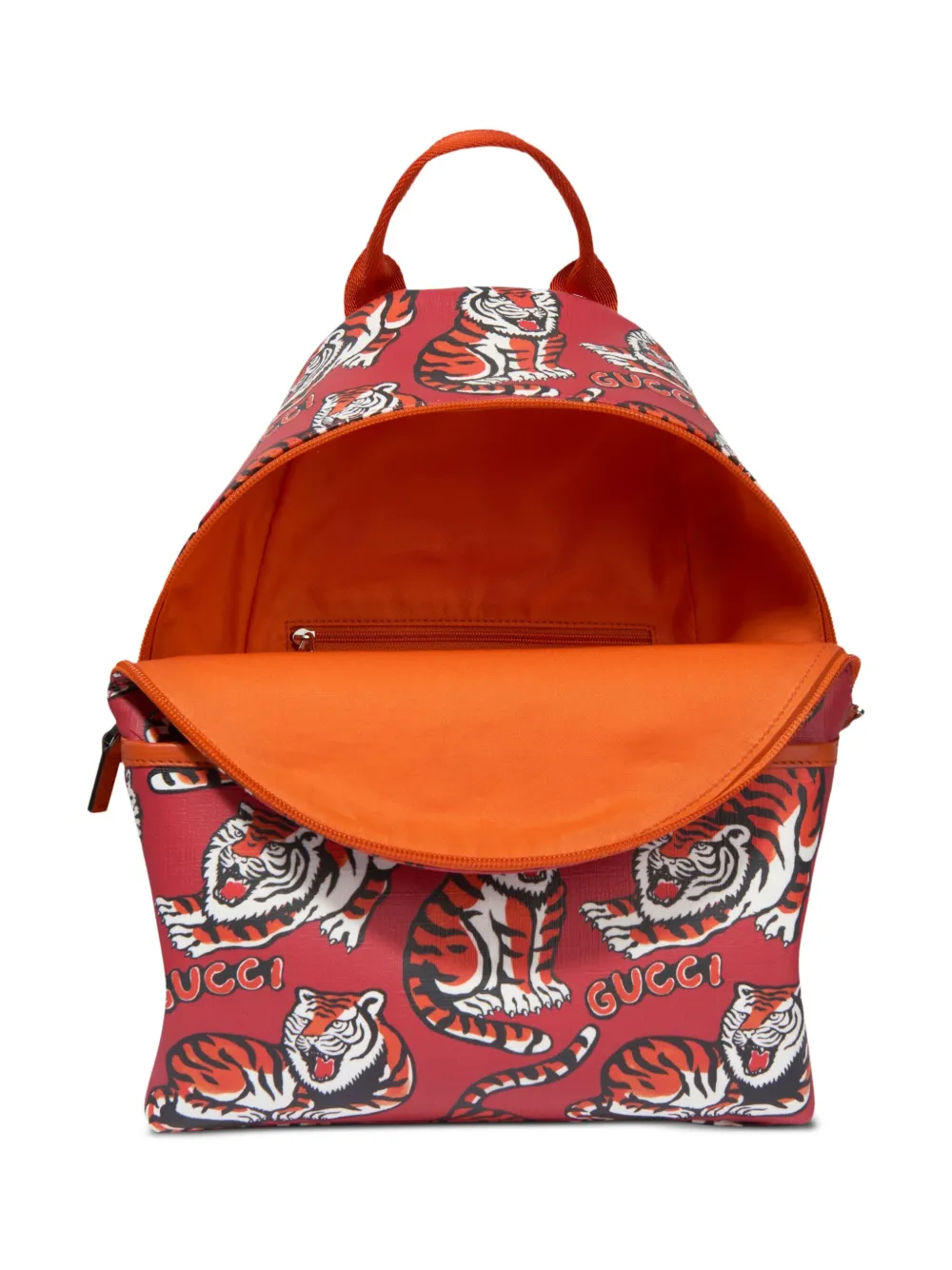 Gucci tiger-print canvas backpack