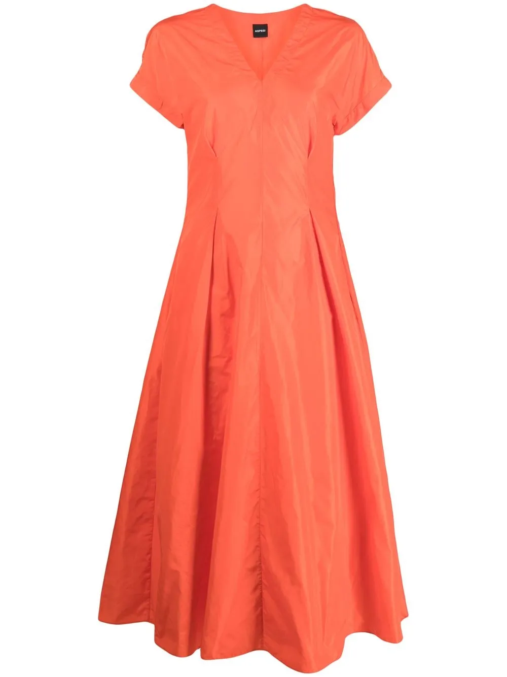 

ASPESI A-line short-sleeve dress - Orange