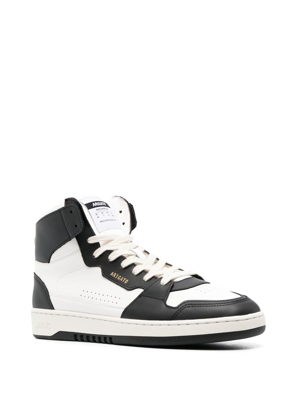 Shop Axel Arigato Dice Hi Leather Sneakers In Weiss