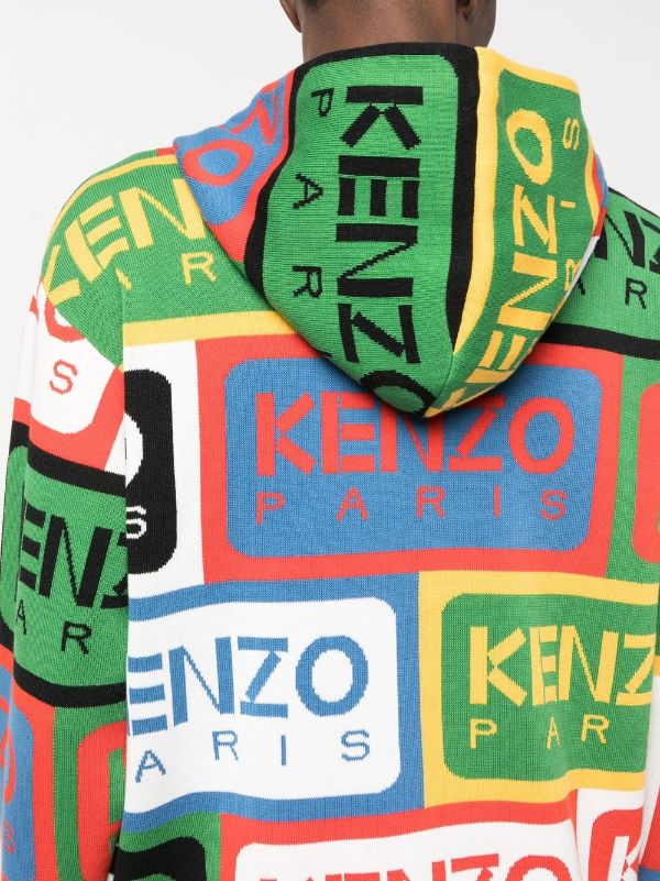 Kenzo intarsia-logo Knitted Jumper - Farfetch