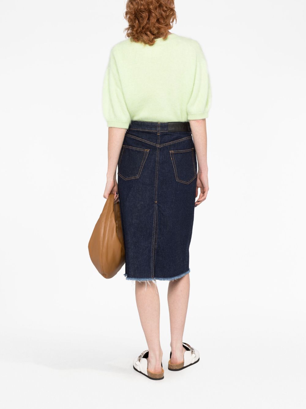 Lanvin denim midi skirt Women