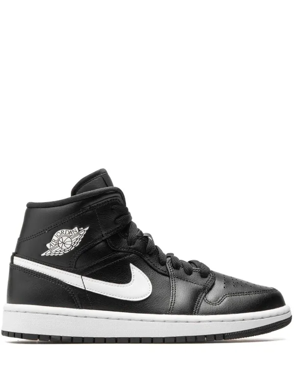 Black n white jordans shop