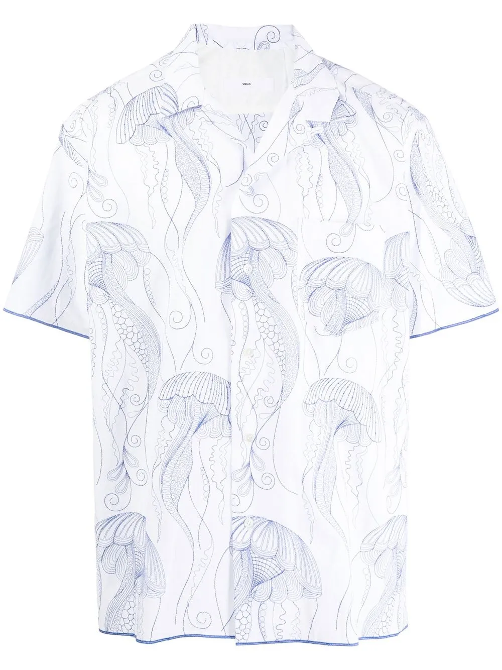 

Toga jellyfish-print short-sleeve shirt - White