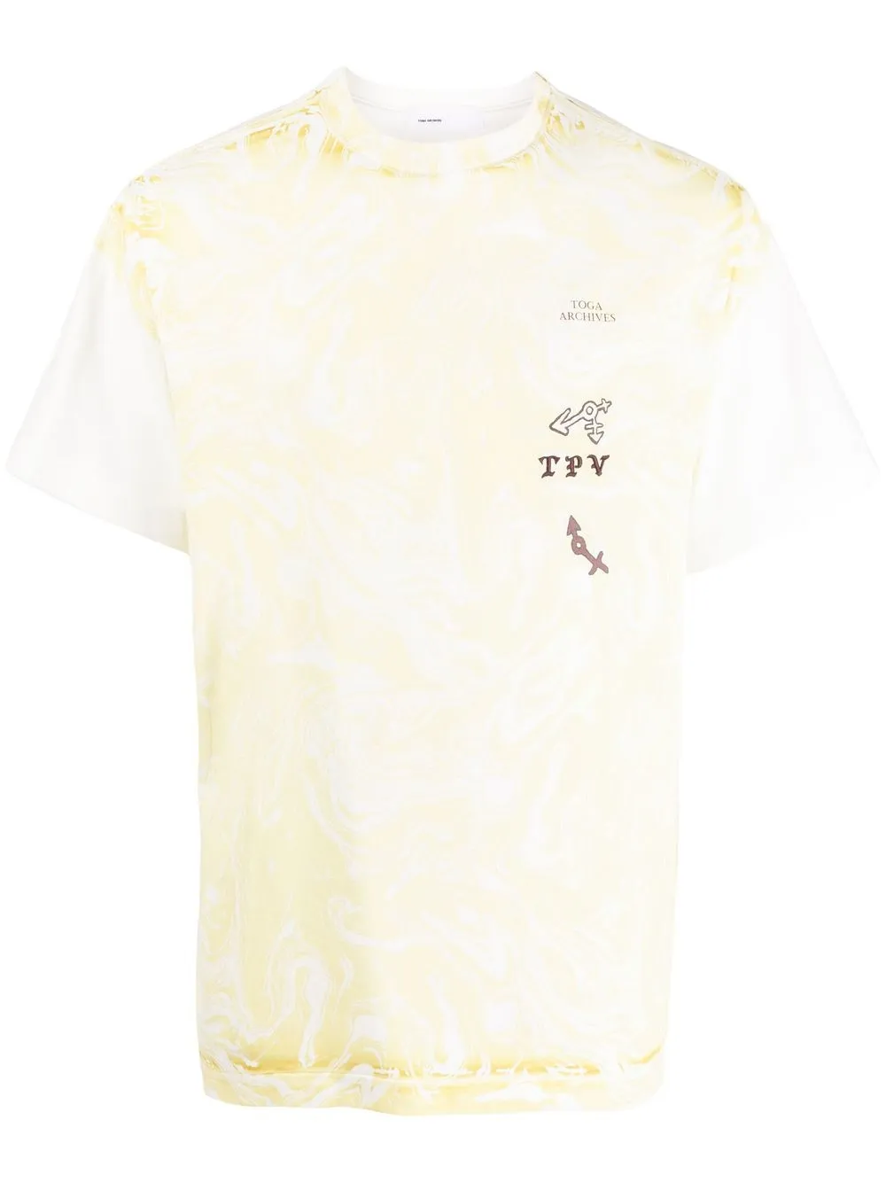 

Toga logo-print short-sleeve T-shirt - Yellow