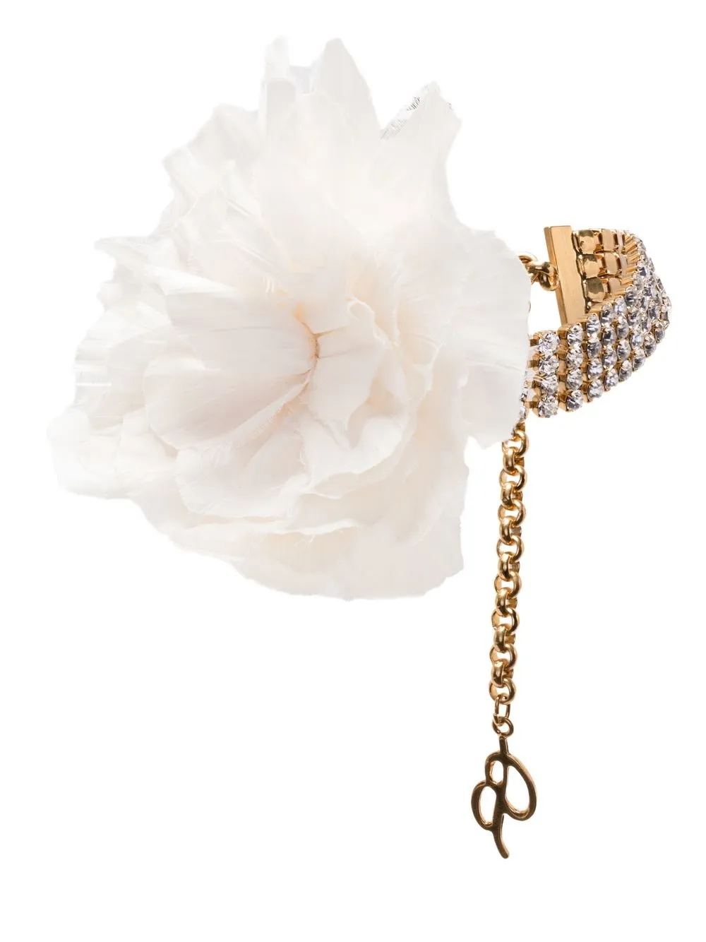 

Blumarine faux-flower gold necklace