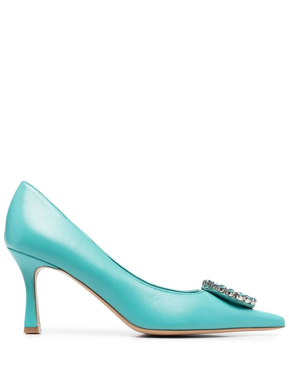 

Paul Warmer crystal-embellished pointed-toe pumps - Blue