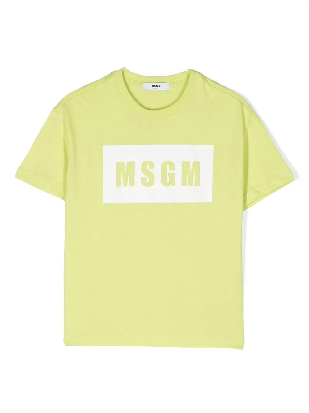 

MSGM Kids playera con logo estampado - Verde