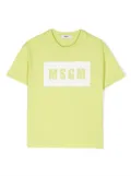 MSGM Kids logo-print cotton T-shirt - Green
