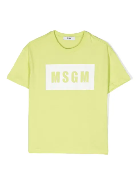 MSGM Kids logo-print cotton T-shirt