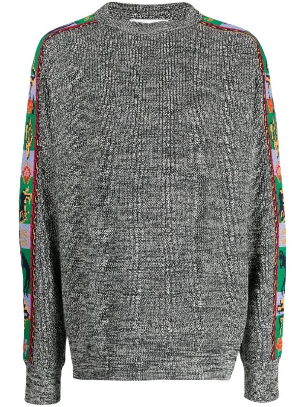 Toga intarsia-knit crew-neck Jumper - Farfetch