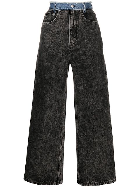 izzue high-rise straight-leg jeans
