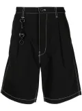 izzue elasticated-waist shorts - Black