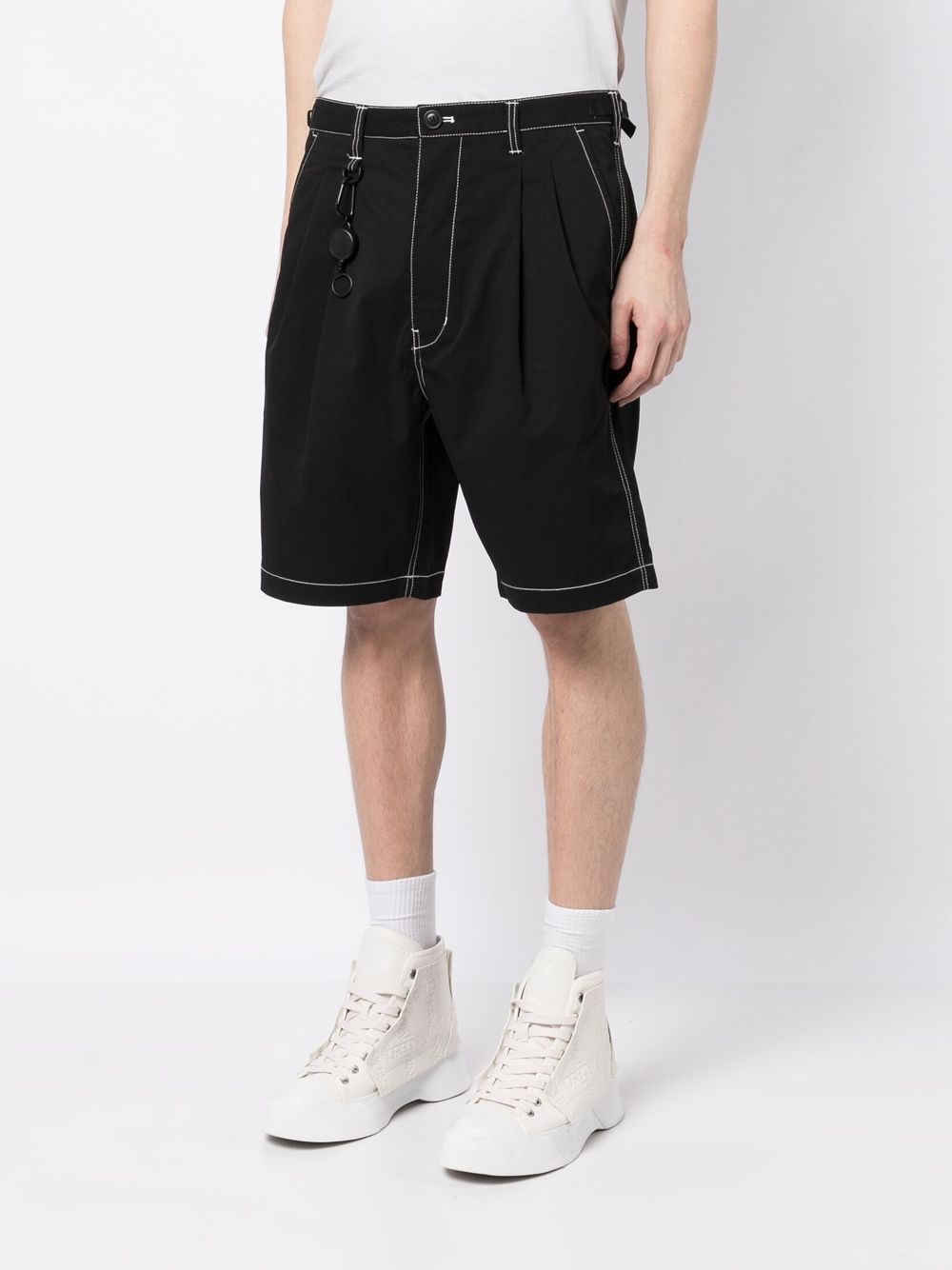 Shop Izzue Elasticated-waist Shorts In Black