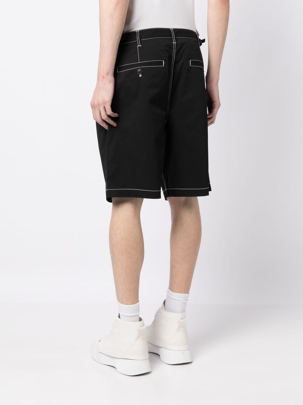 Shop Izzue Elasticated-waist Shorts In Black