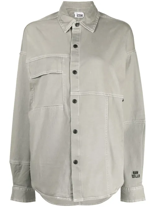 Chemise oversize à empiècements - izzue - Modalova