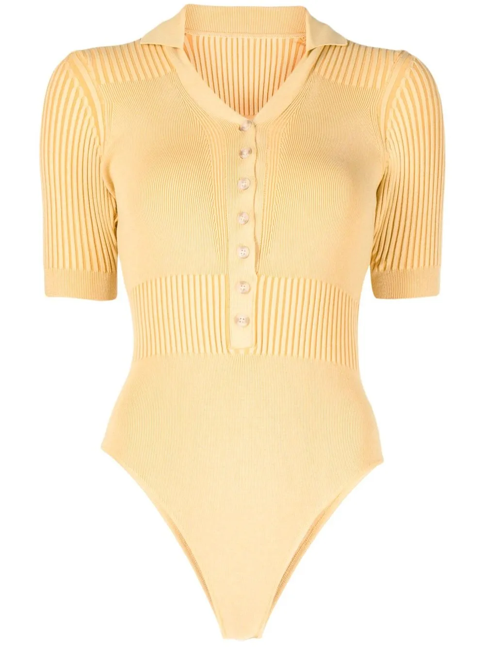 

Jacquemus Le body Yauco polo bodysuit - Yellow