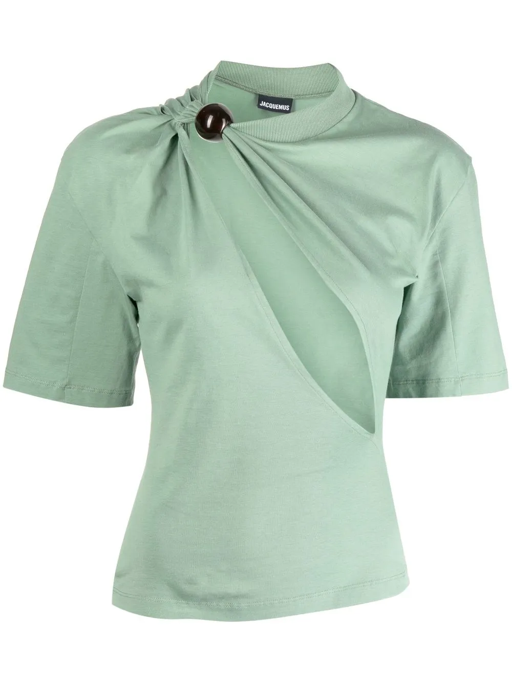 

Jacquemus slit-detail short-sleeve top - Green