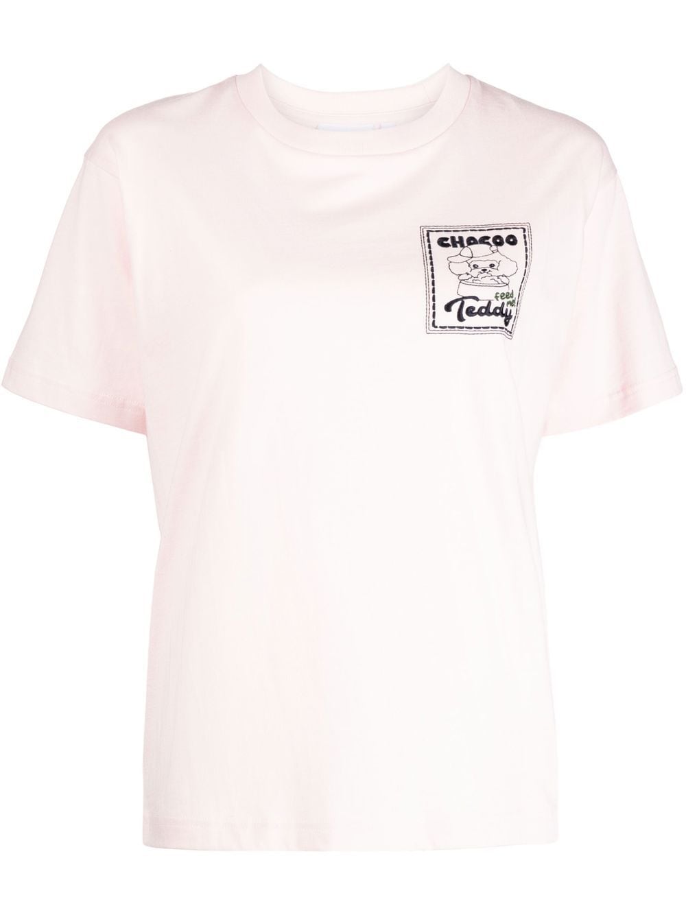 Chocoolate Patch Detail T-shirt In Pink