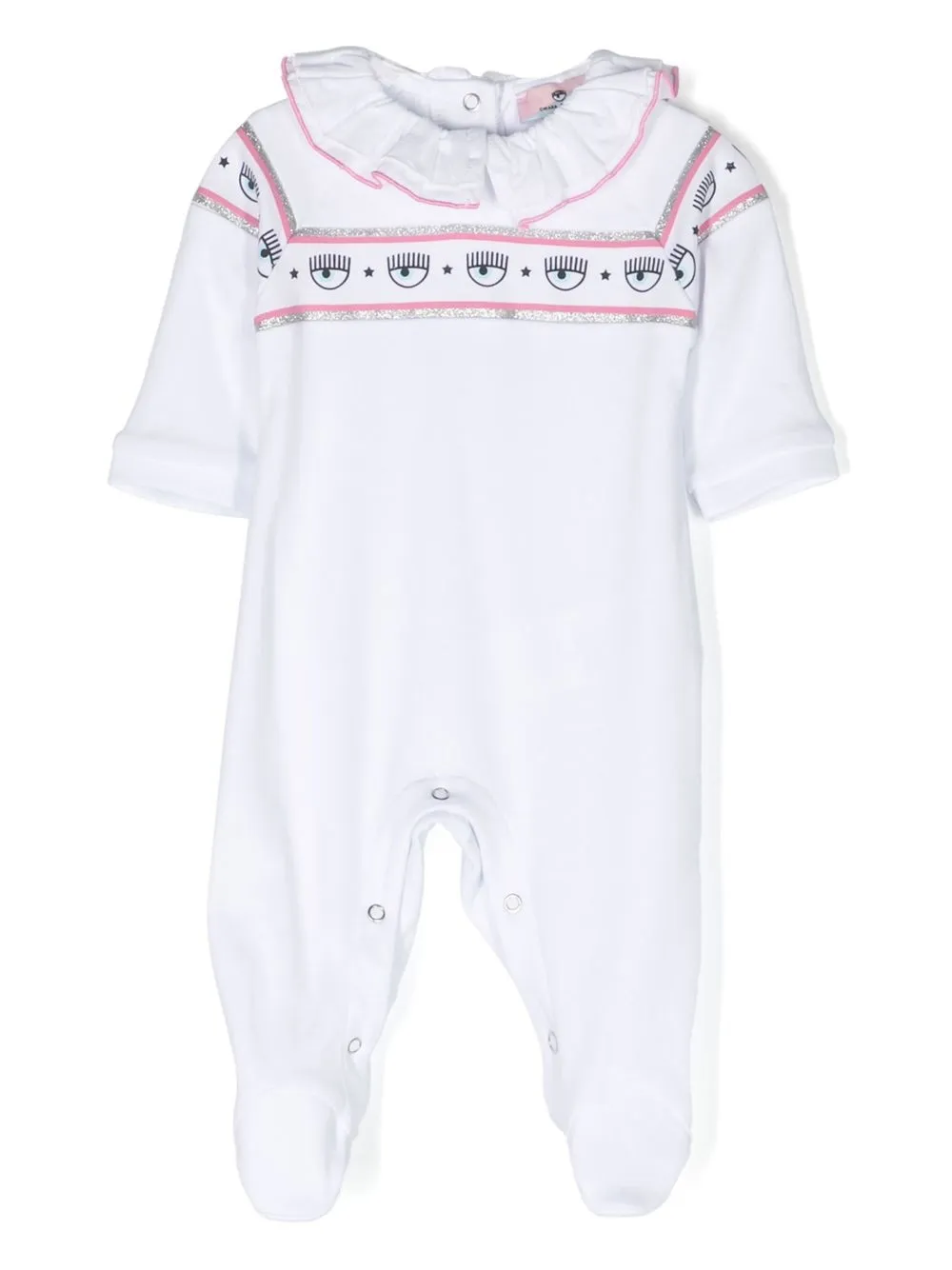 

Chiara Ferragni Kids logo-print body - White
