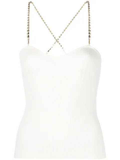 Blugirl crystal-embellished strap knit top