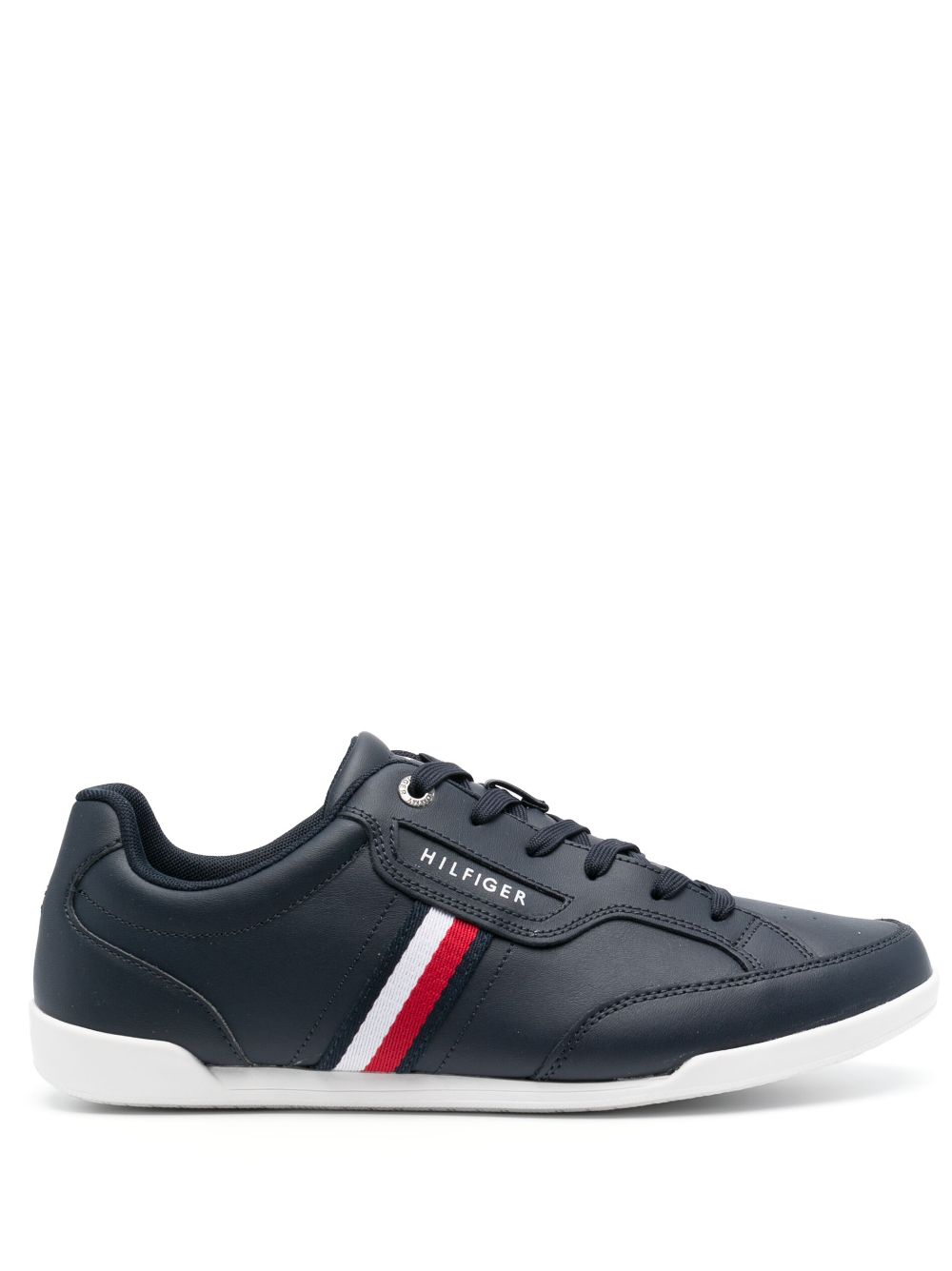 Tommy Hilfiger Logo-print Low-top Sneakers In Blau