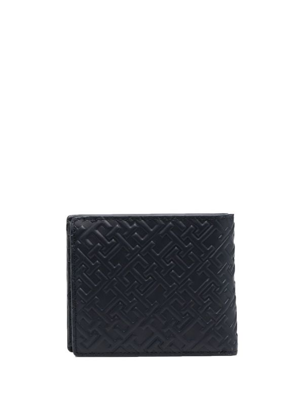 Gucci Monogram Embossed Wallet in Black for Men