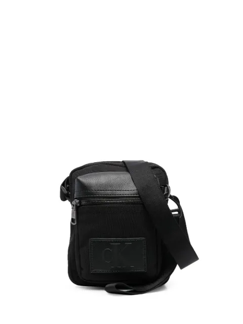 logo-patch crossbody messenger bag