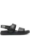 Calvin Klein ankle-strap leather sandals - Black