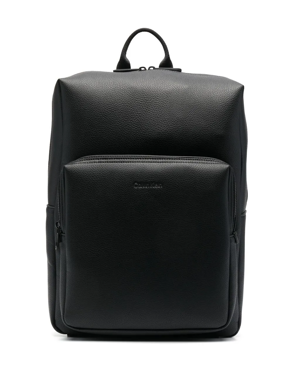 

Calvin Klein faux-leather debossed-logo backpack - Black