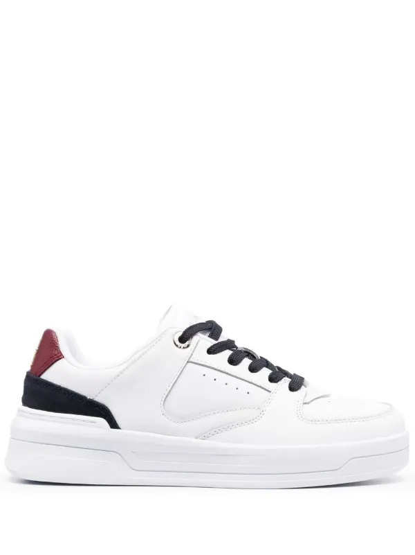 Tommy hilfiger shop women's leather sneakers