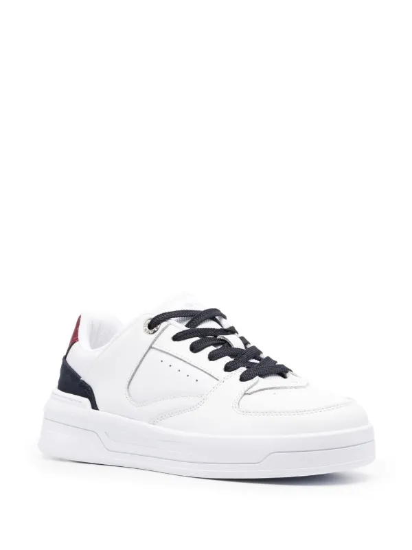 White leather tommy hilfiger on sale sneakers