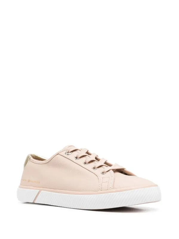 tommy hilfiger rose gold sneakers