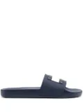 Tommy Jeans logo-badge pool slides - Blue