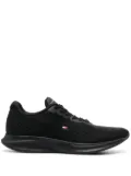 Tommy Hilfiger logo-embroidered mesh sneakers - Black