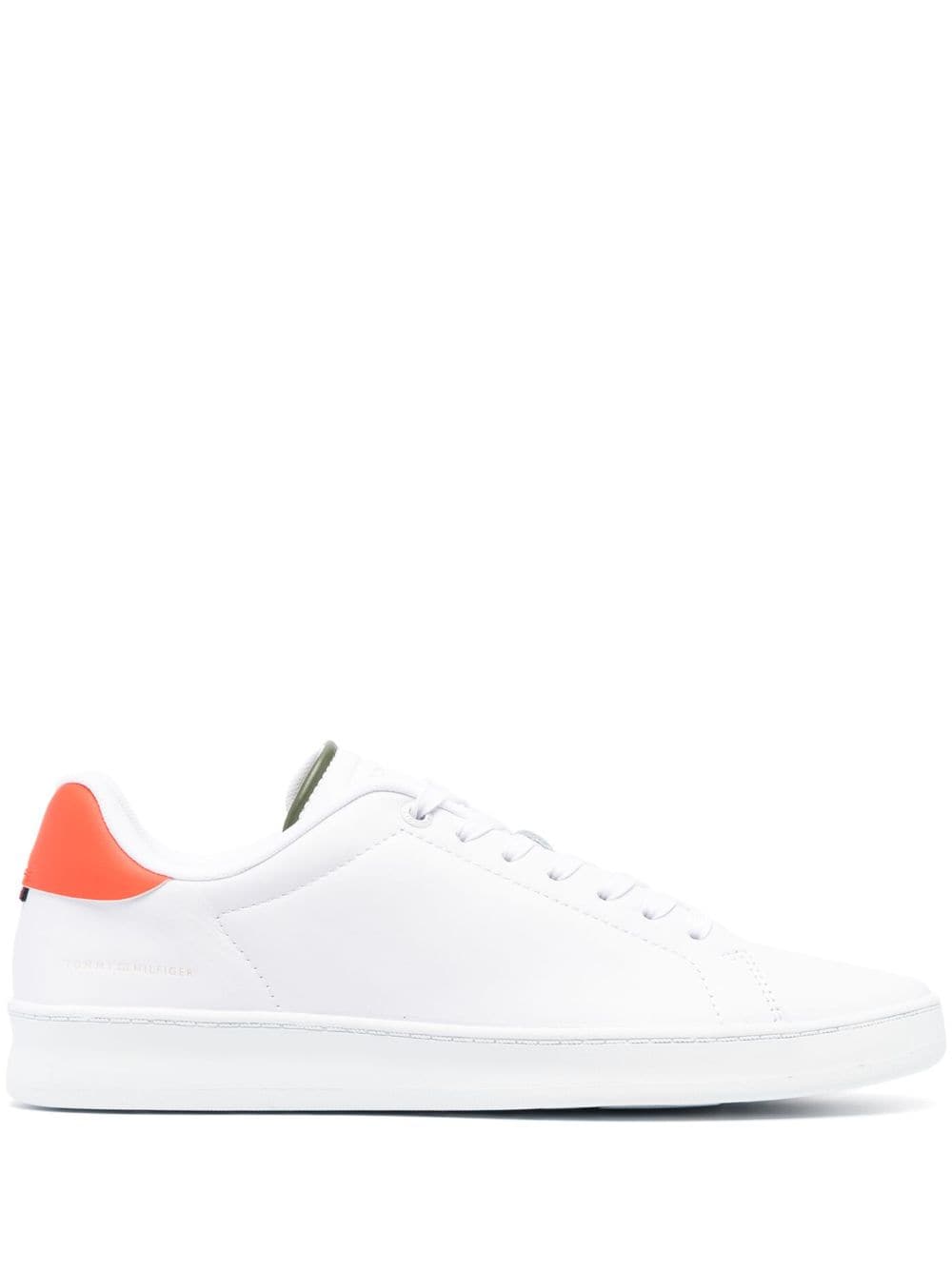 Tommy Hilfiger Low-top Leather Sneakers In Weiss