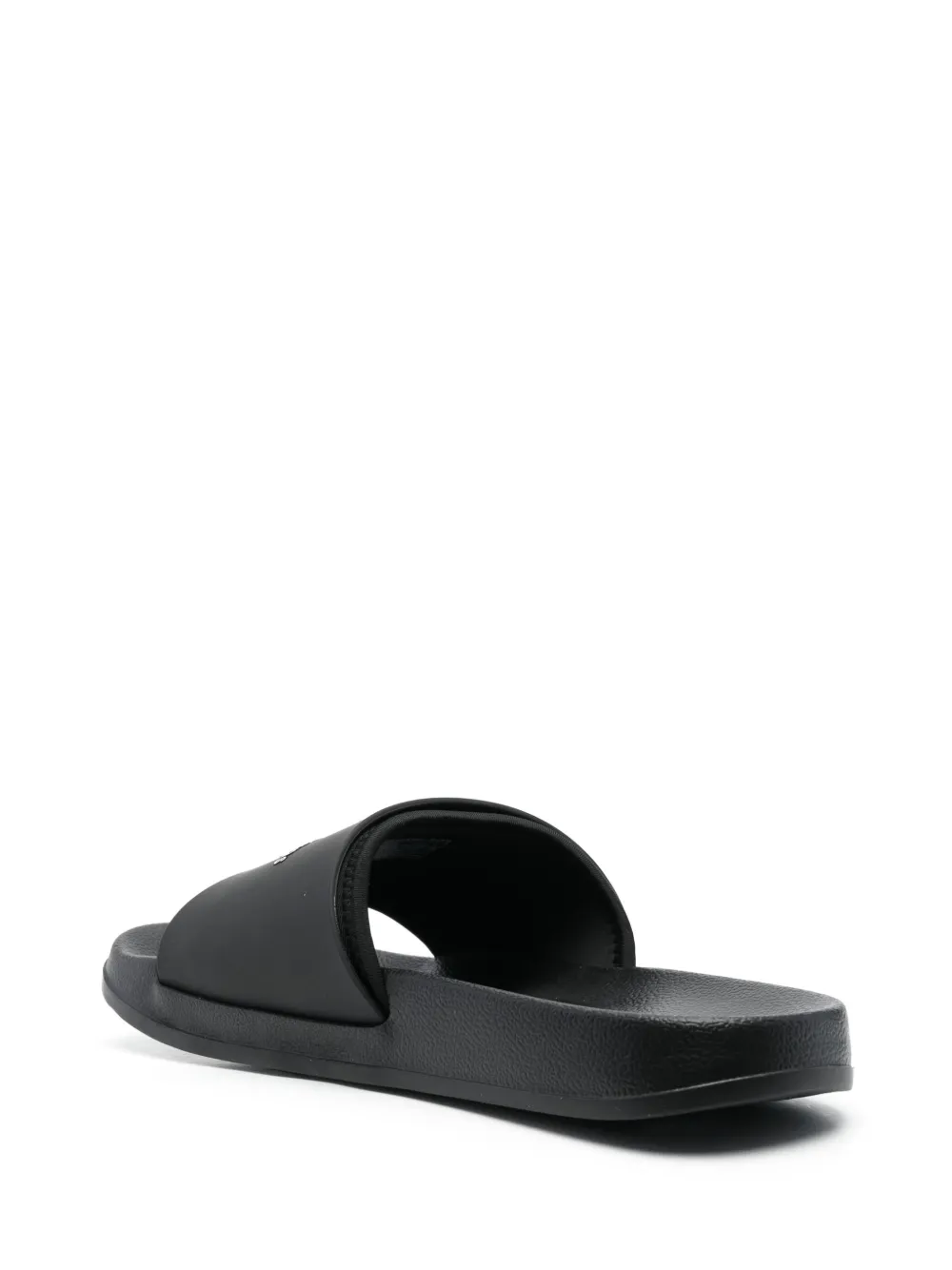 Shop Calvin Klein Jeans Est.1978 Logo-print Slides In Black