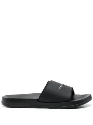 Calvin klein rubber slides new arrivals