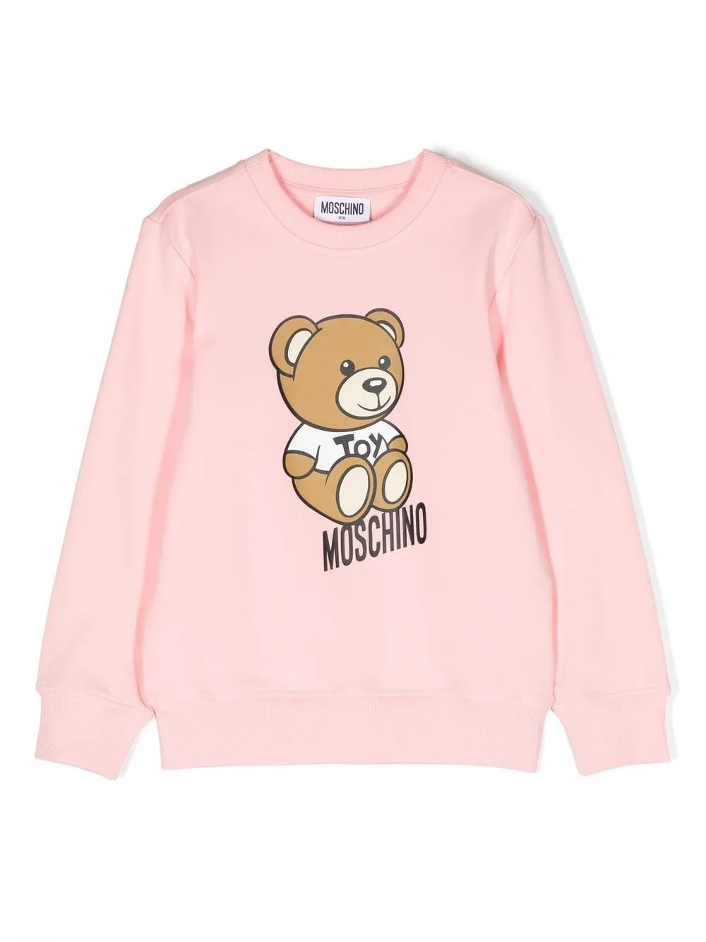 

Moschino Kids Teddy Bear-print cotton sweatshirt - Pink