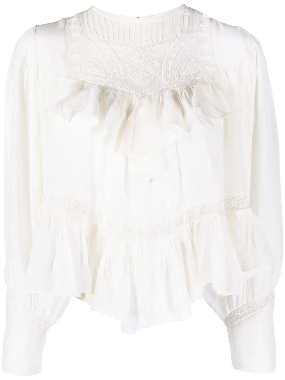 

IRO blusa con motivo bordado - Blanco