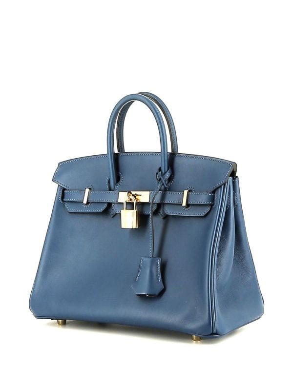 Hermès 2020 Pre-owned Birkin 25 Handbag - Blue