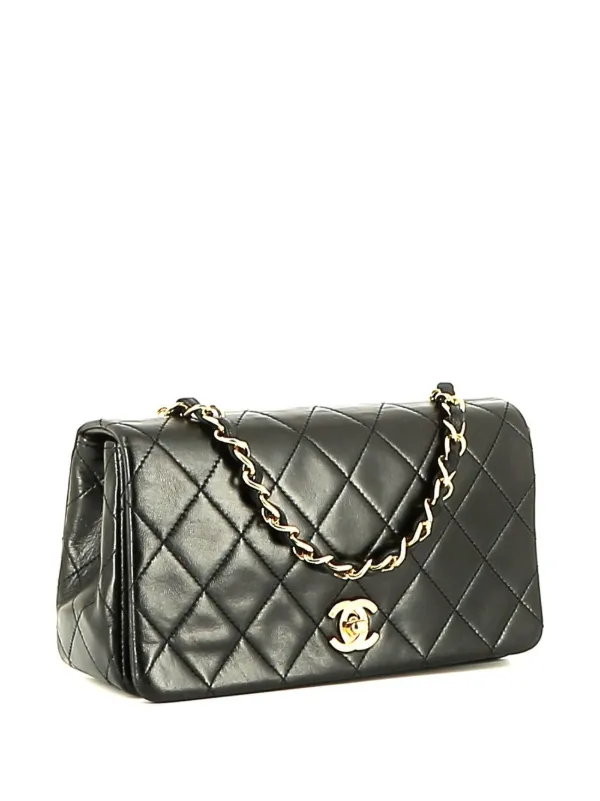 CHANEL Pre-Owned 1991 フル フラップ ショルダーバッグ | ブラック