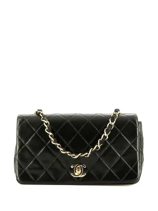 CHANEL Pre-Owned 1991 フル フラップ ショルダーバッグ | ブラック