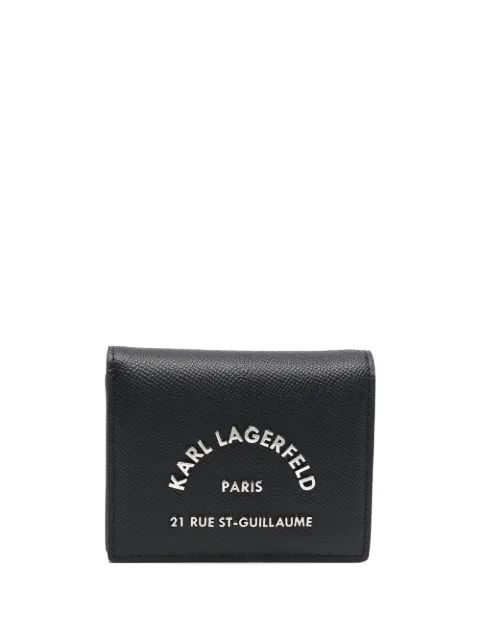 Karl Lagerfeld logo-plaque bi-fold wallet 
