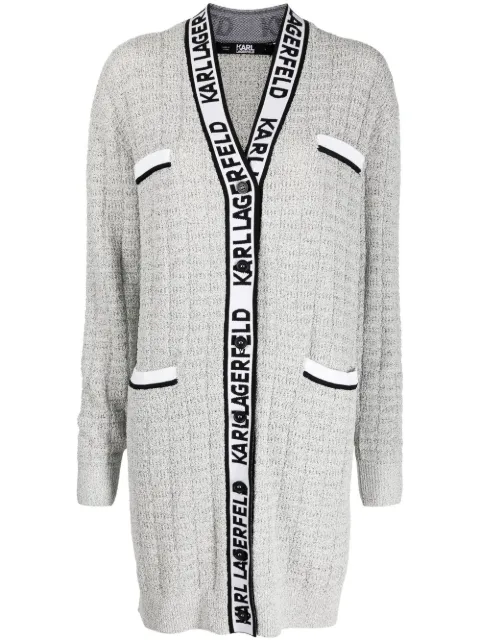 Karl Lagerfeld Cardigan midi de bouclê