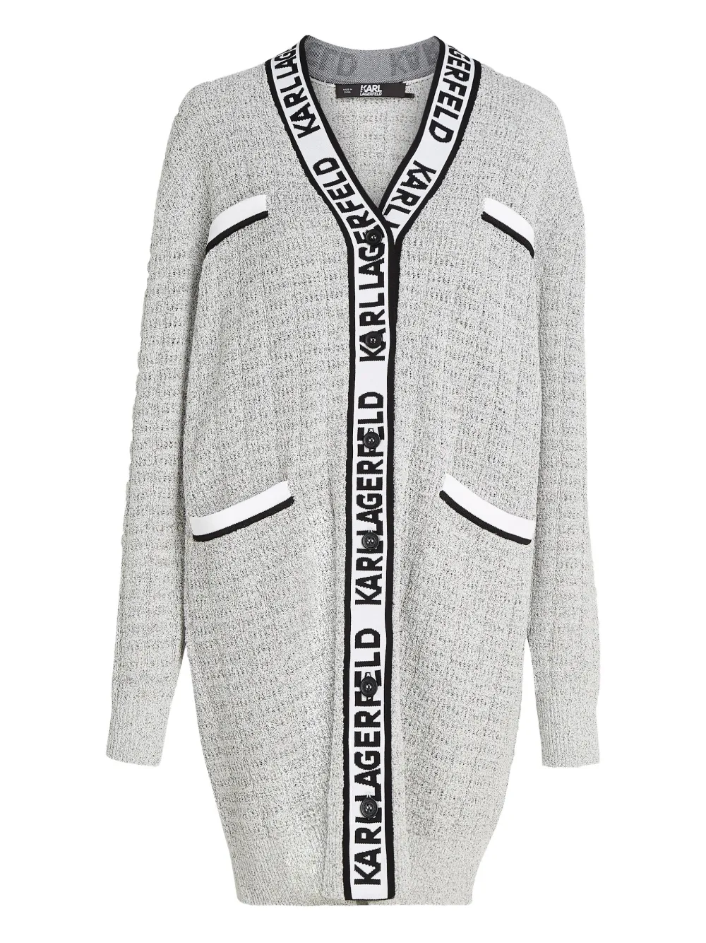 Karl Lagerfeld Bouclé-Cardigan - Grau
